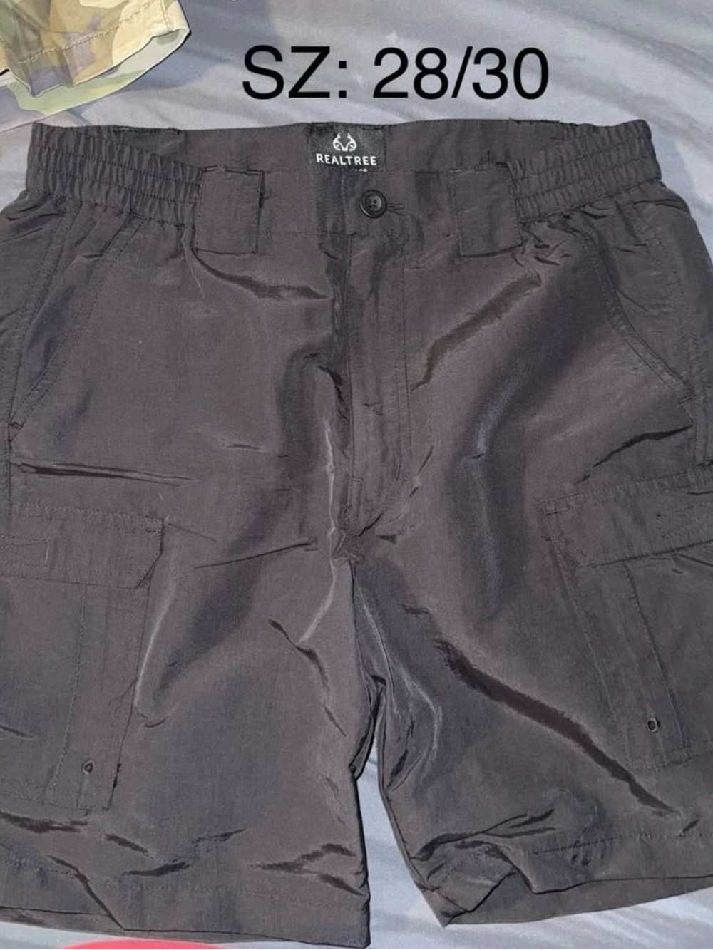 Realtree Black Utility Cargo Shorts
